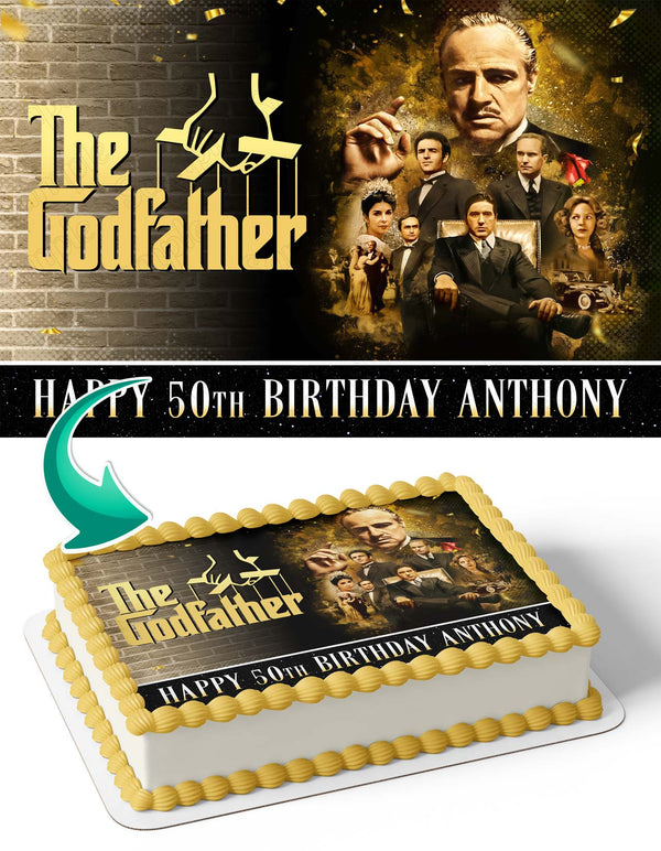 The Godfather Don Vito Corleone Al Pacino Edible Cake Toppers