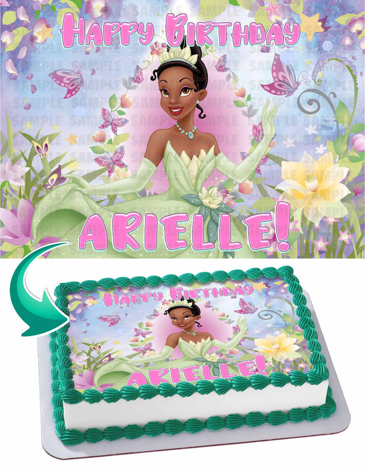 Princess Tiana Edible Cake Toppers