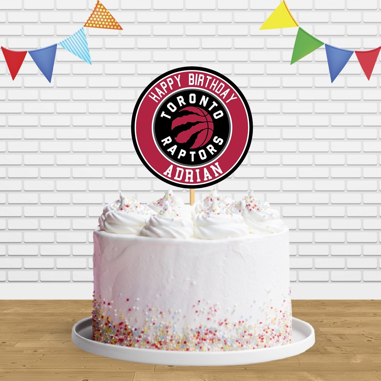 Toronto Raptors Cakes Toronto Cake Topper Centerpiece Birthday Party Decorations CP682 ...