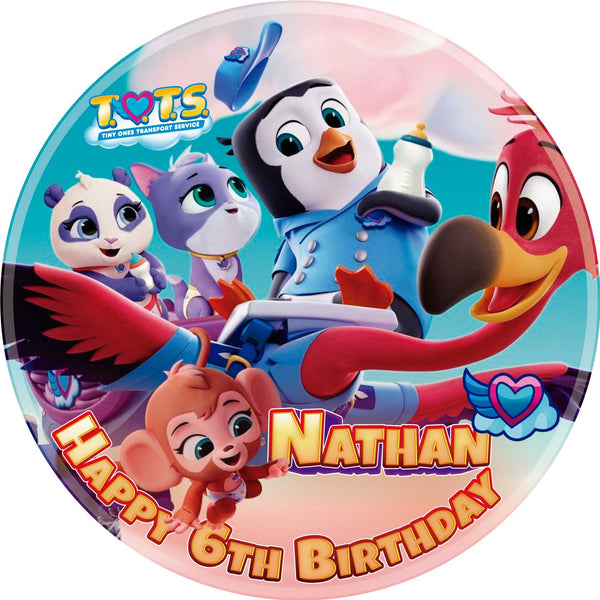Tots Deco Kids Fun Baby Edible Cake Toppers Round