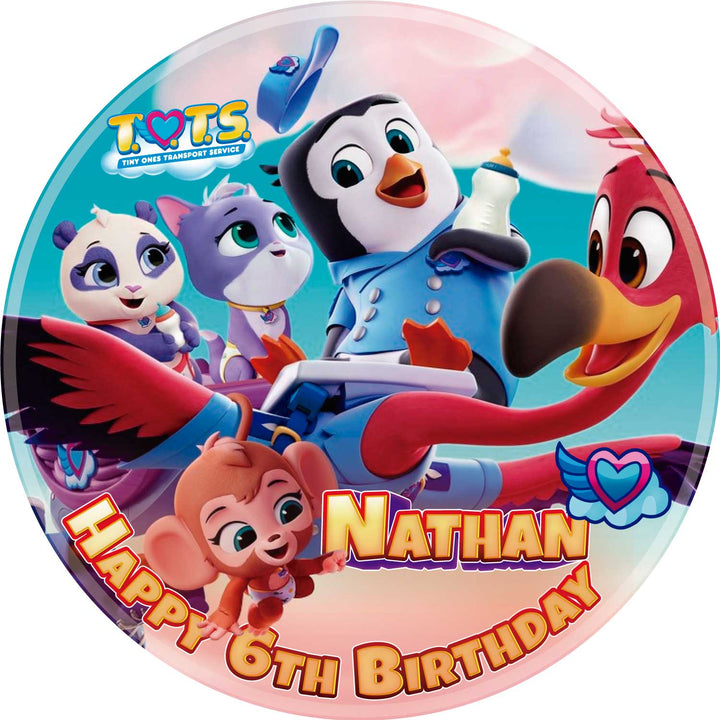 Tots Deco Kids Fun Baby Edible Cake Toppers Round