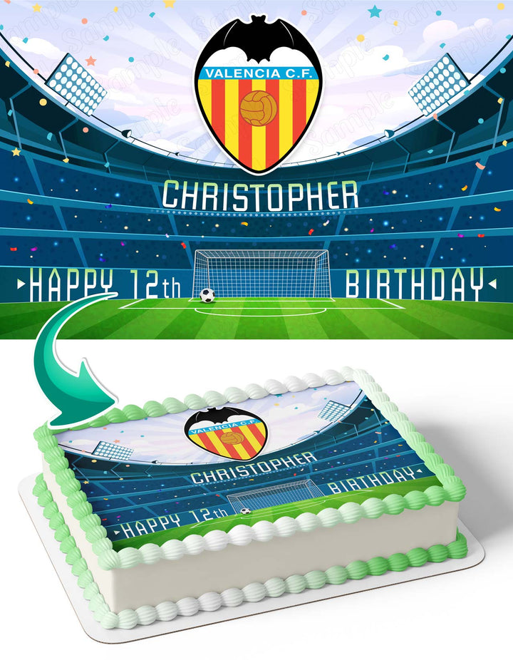 Valencia CF Edible Cake Toppers