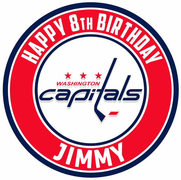 Washington Capitals Edible Cake Toppers Round