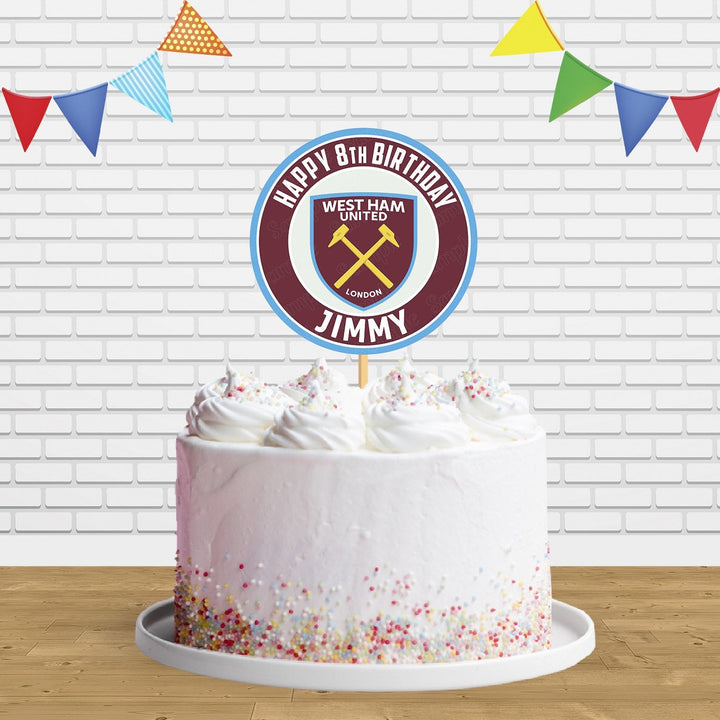 West Ham Cake Topper Centerpiece Birthday Party Decorations CP729