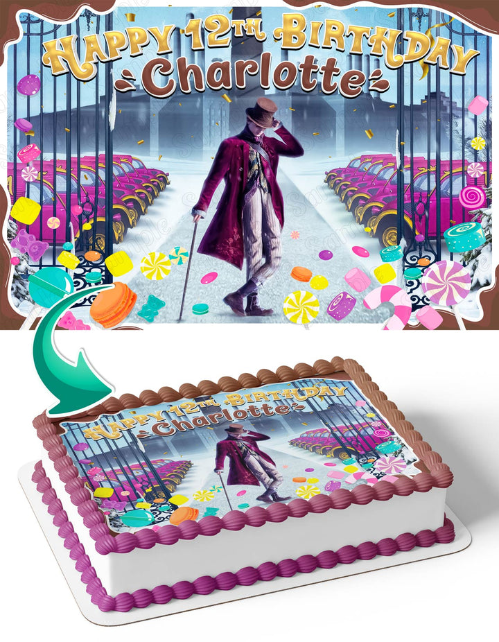 Wonka 2023 Edible Cake Toppers