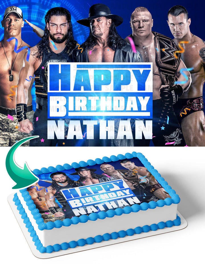 WWE SmackDown Edible Cake Toppers
