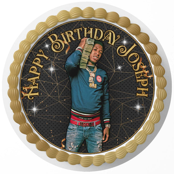 Youngboy Never Broke Again Edible Cake Toppers Round